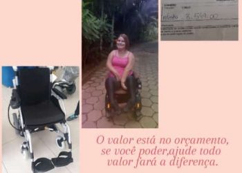 Batistense faz campanha para compra de cadeira de rodas