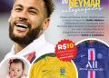 Rifa de camisas do Neymar serão destinadas a campanha Salve a Laurinha