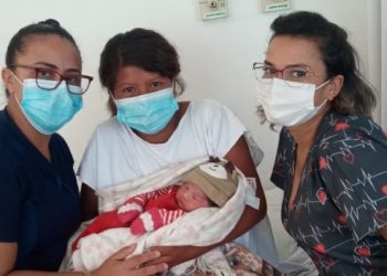 Primeiro bebê nascido em 2021 no hospital de Canelinha, é de Major Gercino