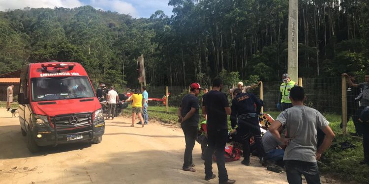 Motociclista fica gravemente ferido em acidente no interior de Major Gercino