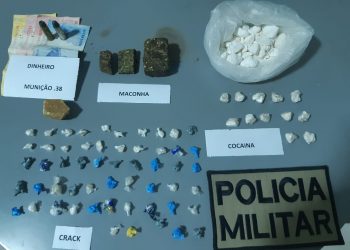 Buscas de suspeito por furto resulta em prisão por tráfico de drogas, em São João Batista