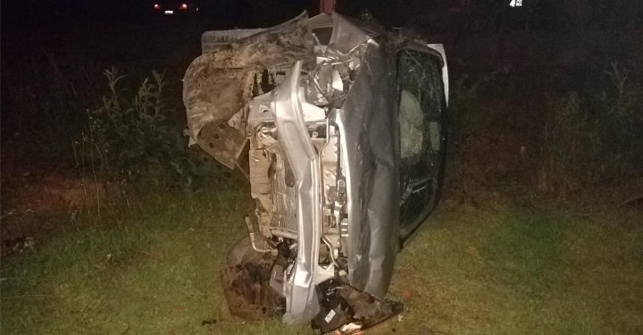 Acidente deixa três pessoas feridas na SC-410, em São João Batista