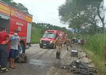 Acidente termina em morte e vítimas graves, na SC-410