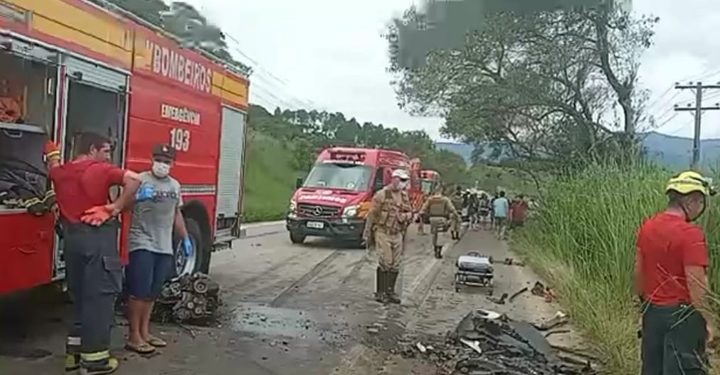 Acidente termina em morte e vítimas graves, na SC-410