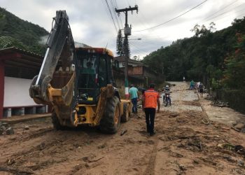 Mato Queimado é o bairro mais atingido pela chuva em Nova Trento