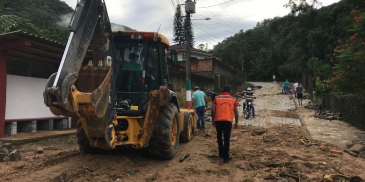 Mato Queimado é o bairro mais atingido pela chuva em Nova Trento