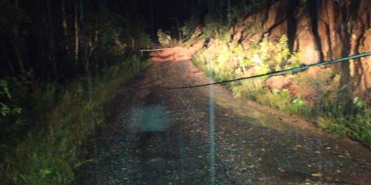 Deslizamento de terra é registrado em Nova Trento