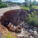 Cratera na SC-108 aumenta e Prefeitura de SJB alerta para risco de interdição da rodovia
