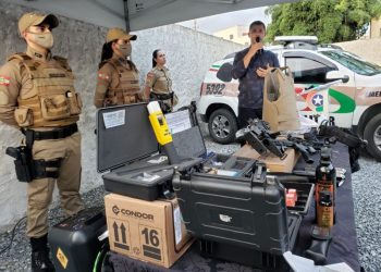 PM de São João Batista recebe equipamentos e reforço policial