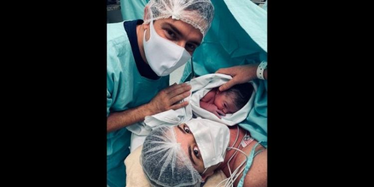 Batistense consegue sair do hospital para ver nascimento da filha