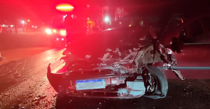 Quatro pessoas ficam feridas em acidente na SC-410. Entre eles um bebê de seis meses