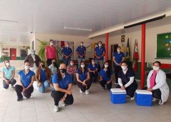 Major Gercino vacina todos os profissionais da Educação contra a Covid-19