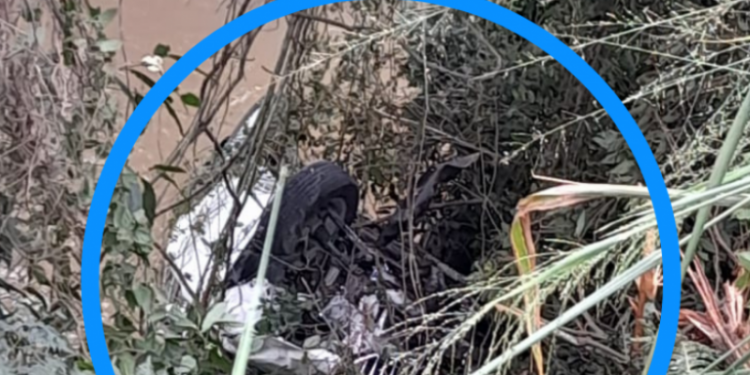 Motorista perde a direção e carro cai de ponte, na SC-410