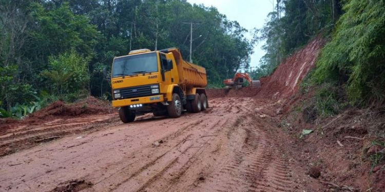Secretaria de Infraestrutura conclui melhorias na Estrada Geral do Krequer