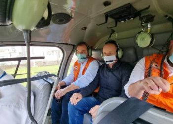 Governador vistoria estragos das chuvas em Canelinha e Brusque e anuncia recursos