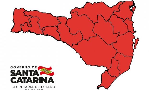 Matriz de Risco aponta todas as 16 regiões de Santa Catarina em situação gravíssima