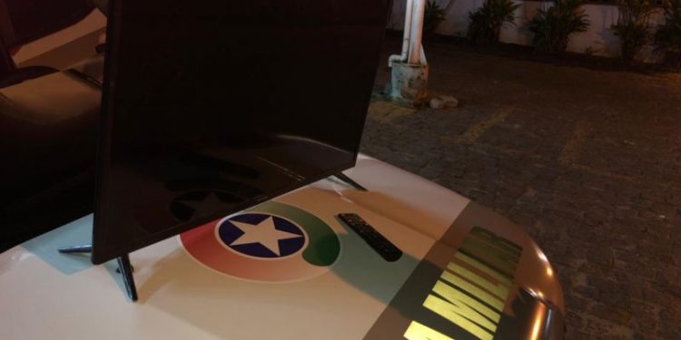Homem é preso por receptação de tv furtada, em São João Batista