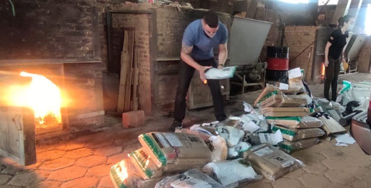 Drogas e materiais ilícitos foram queimados pela polícia em Canelinha