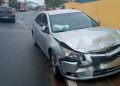 Colisão contra carro e muro é registrada em São João Batista