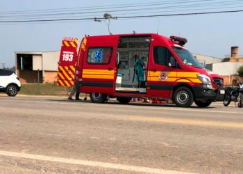Mulher fica gravemente ferida em acidente na SC-410