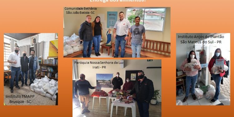 Mega Motos entrega alimentos arrecadados durante a campanha “Motociclista Solidário”