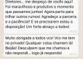 Diretora de Educação pede demissão. Áudios e prints contradizem secretaria