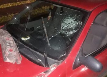 Carro usado em furto em São João Batista é identificado em acidente. Motorista foi preso