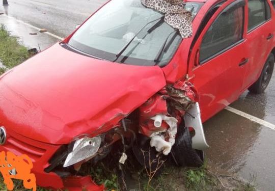 Quatro pessoas ficam feridas na Rodovia-410, em Nova Trento