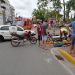 Motociclista tem lesões leves, em acidente no Centro de São João Batista