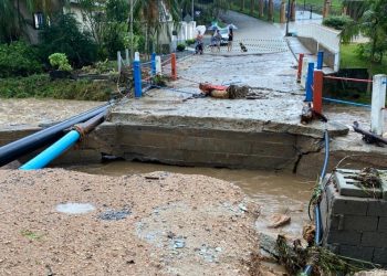 Defesa Civil de São João Batista interdita ponte de acesso à Cascata do Fernandes