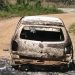 Carro com placas de São João Batista é encontrado queimado, em Major Gercino