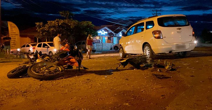 Motociclista fica gravemente ferido em acidente na SC-410