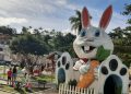 Maior coelho de páscoa de Santa Catarina atrai turistas e incrementa economia de Nova Trento