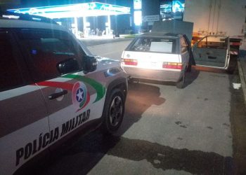 Polícia de São João Batista identifica veículo envolvido em tentativa de arrombamento de loja