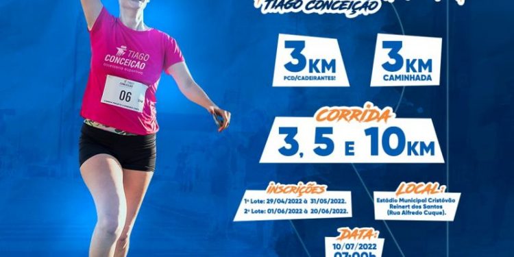 Inscrições para 1ª Corrida Tiago Conceição já estão abertas