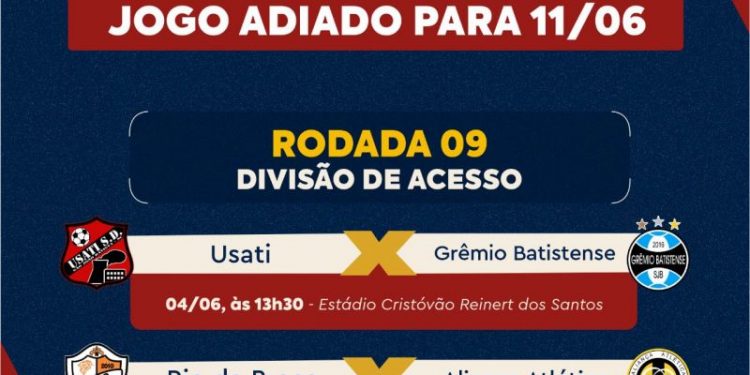 Jogo de ida da final do Campeonato Municipal 2022 é adiado para o dia 11