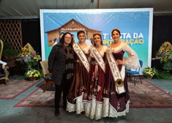 Realezas da Incanto Trentino representam Nova Trento na 7ª Festa da Integração, em Guabiruba