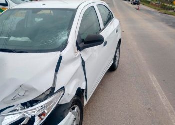 Jovem fica ferido ao se envolver em colisão na SC-410