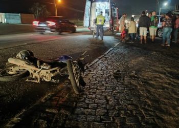 Motociclista fica ferido em acidente na SC-410, em Canelinha