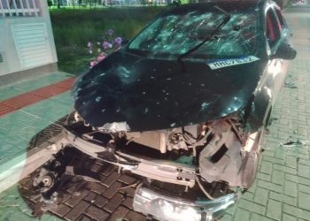 Homem é preso em flagrante após efetuar disparos e destruir carro