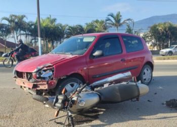 Motociclista sofre acidente na rodovia SC-410
