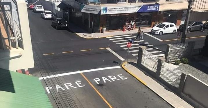 Prefeitura faz alteração em preferencial de cruzamento, em São João Batista