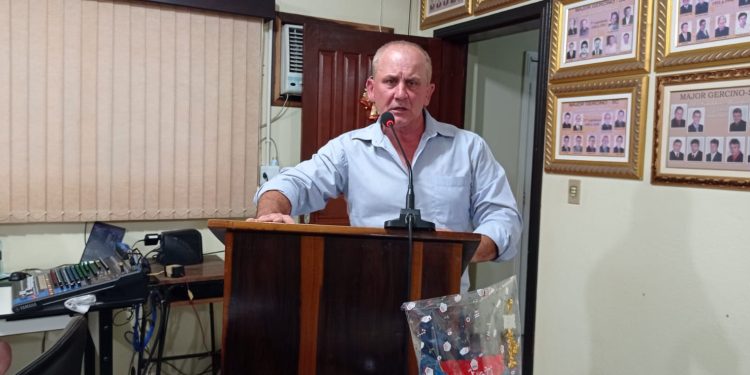 Beto Arnoldo é o presidente da Câmara de Vereadores de Major Gercino para o próximo biênio