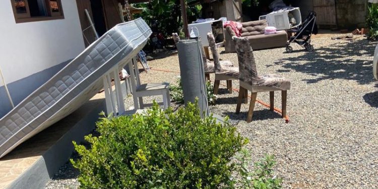 Prefeitura de Canelinha auxiliam famílias atingidas pelas fortes chuvas