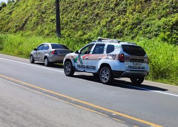 PM flagra veículo com registro de furto na Rodovia SC-410, em São João Batista