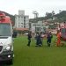 Helicóptero transfere idoso com dificuldades respiratórias