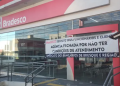 Sindicato dos Bancários fecha agência do Bradesco em São João Batista