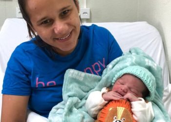 Nasce primeiro bebê na nova sala de parto do Hospital de Nova Trento