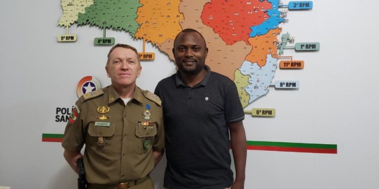 Vereador se reúne com comandante da PM de Santa Catarina