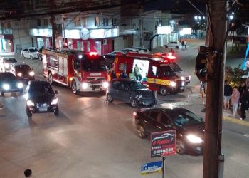 Acidente no cruzamento central de Tijucas deixa dois feridos
